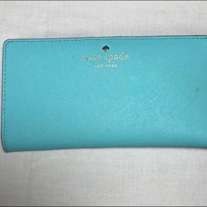 Blue Kate Spade Saffiano Mikas Pond Stacy Wallet